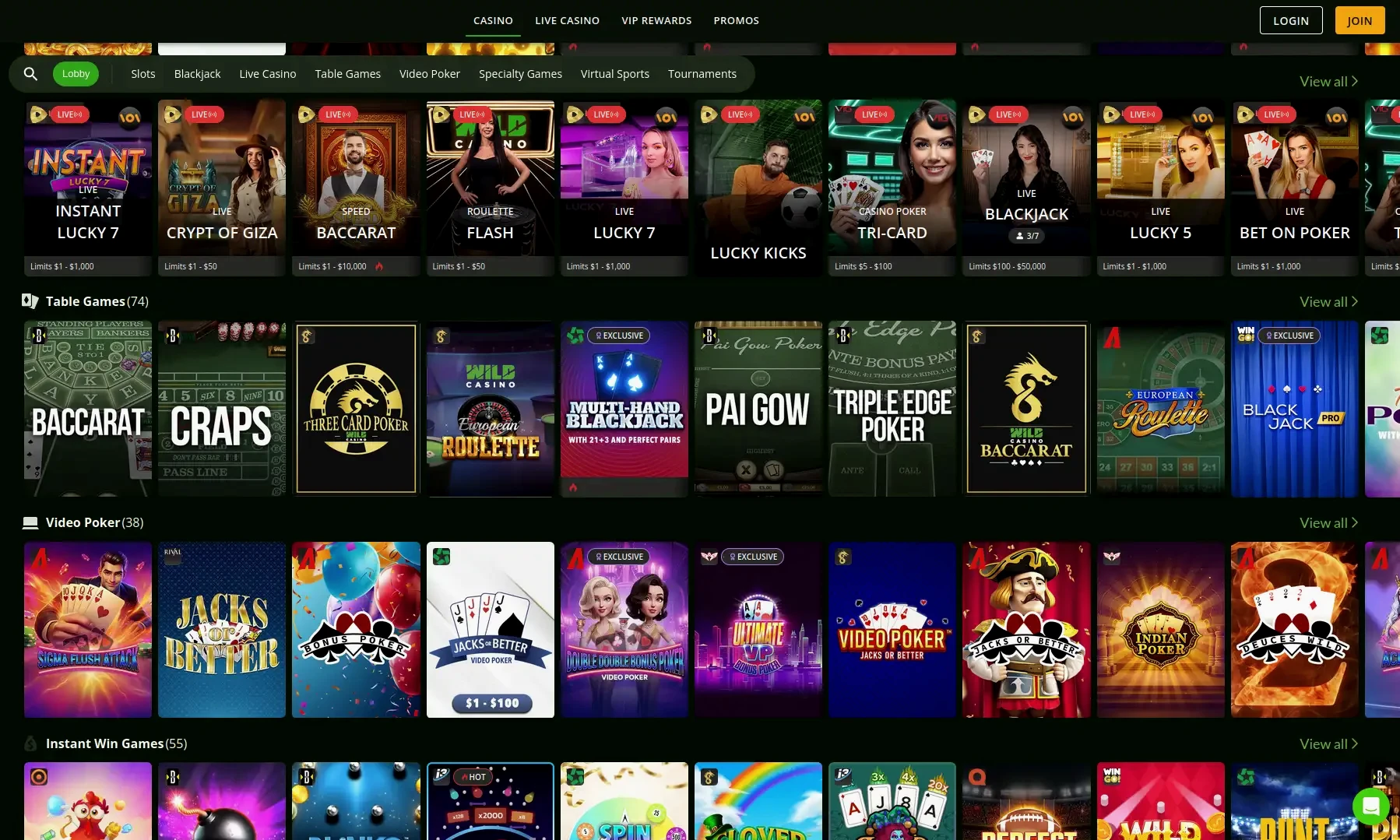 Robocat mobile casino interface showing game lobby on smartphone